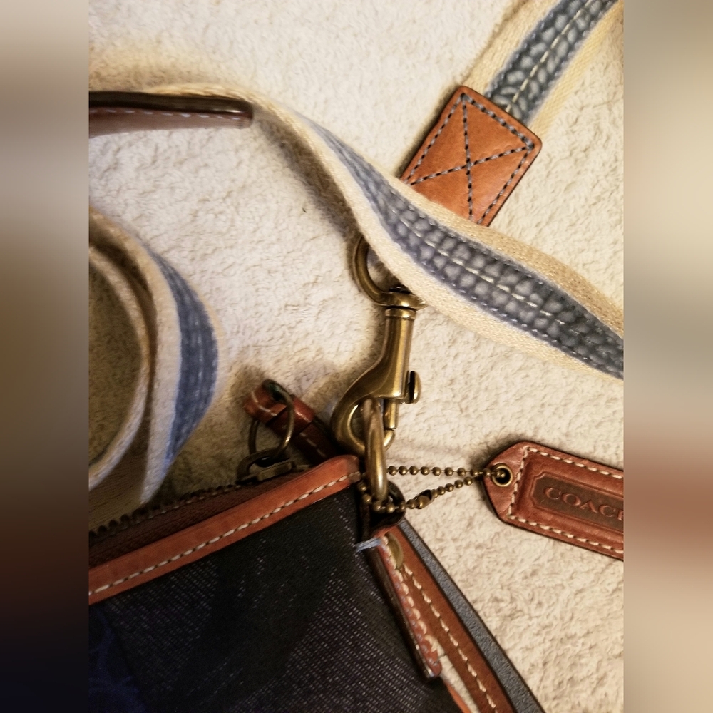 Coach Multicolor Blue Patchwork Style Crossbody B… - image 4